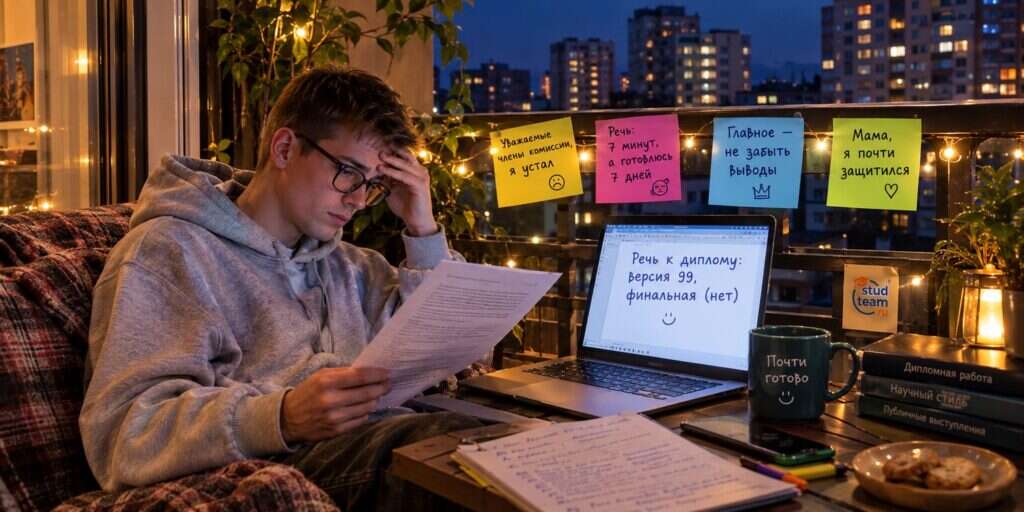 a student sitting on the balcony of his apartment late at night