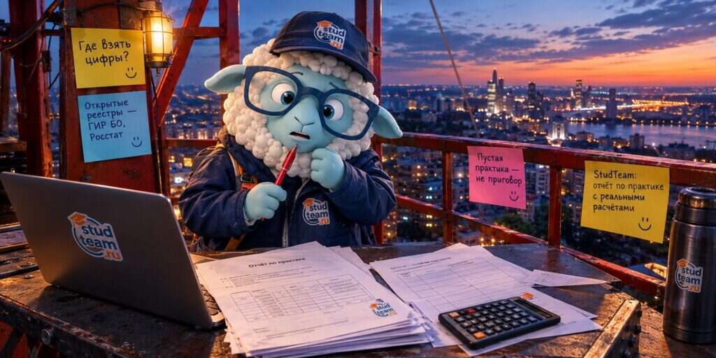 the sheep is standing on a fire lookout tower with a view of the city